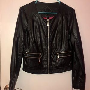 Black leather jacket!